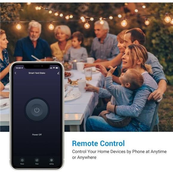 DEWENWILS Outdoor Outlet Timer with 6 Outlets,  Waterproof Power Stake Timer - Picture 4 of 6